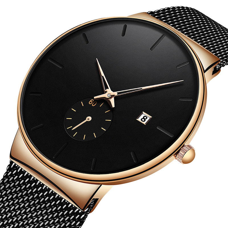 ⌚ 50% RABATT NU! ⚡ Minimalistisk vattentät kvartsklocka för män – Snygg enkel design, exakt tidtagning och daglig vattentät funktion ✨