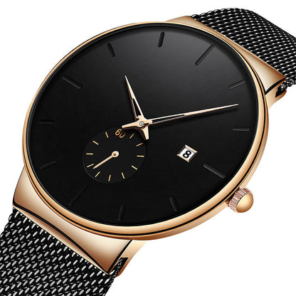 ⌚ 50% RABATT NU! ⚡ Minimalistisk vattentät kvartsklocka för män – Snygg enkel design, exakt tidtagning och daglig vattentät funktion ✨