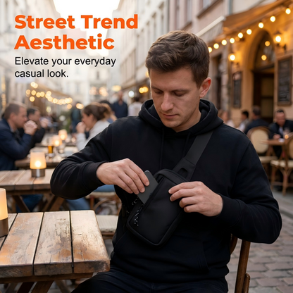 🎒 TIDSBEGRÄNSAT 49% RABATT! 💥 Urban Commuter Sling Bag för män – minimalistisk, vattentålig, lätt ✨