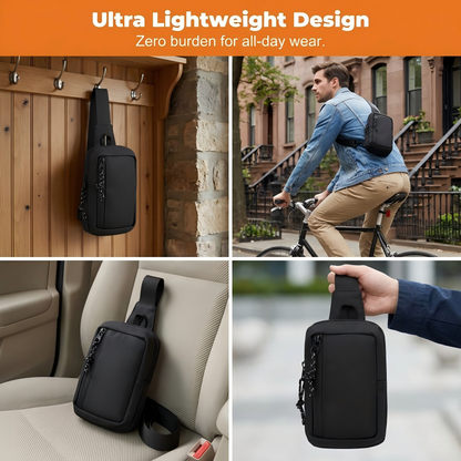 🎒 TIDSBEGRÄNSAT 49% RABATT! 💥 Urban Commuter Sling Bag för män – minimalistisk, vattentålig, lätt ✨