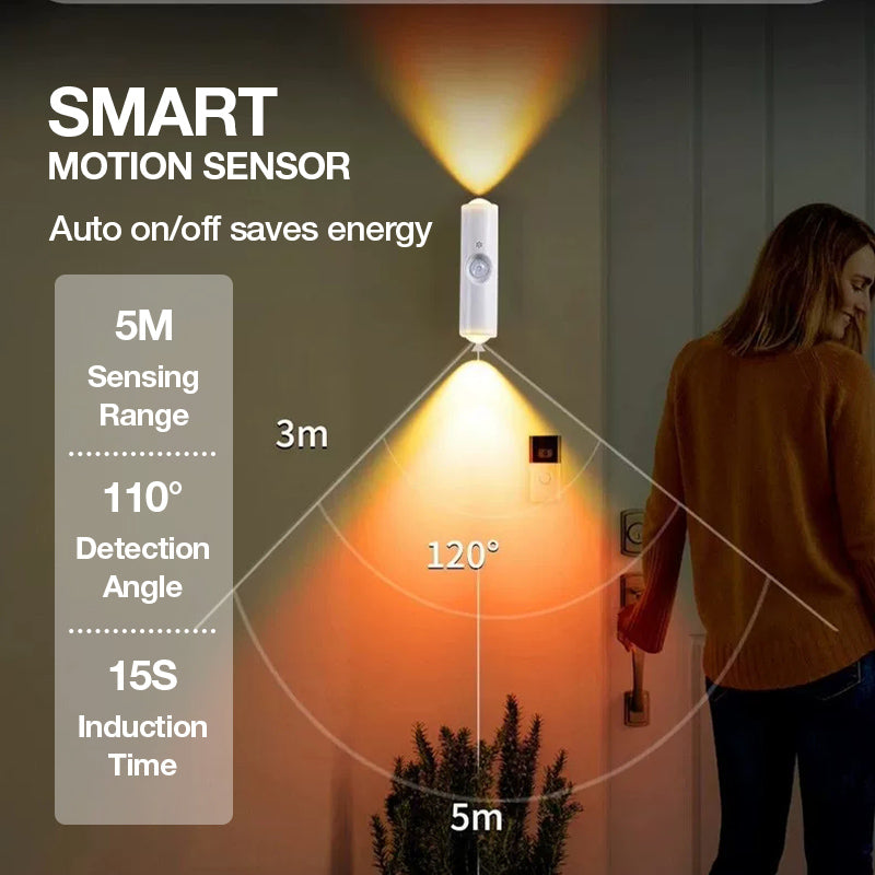 🥳2026 STOR REA🥳💞50K+ SÅLDA! 💡🌙 Magnetisk rörelsesensorlampa – tänds automatiskt inom 5 m, stängs av automatiskt efter 15 s. RGB + varmvit, magnetisk montering, inga verktyg. Säkra nattbesök på toaletten! 🚻✅