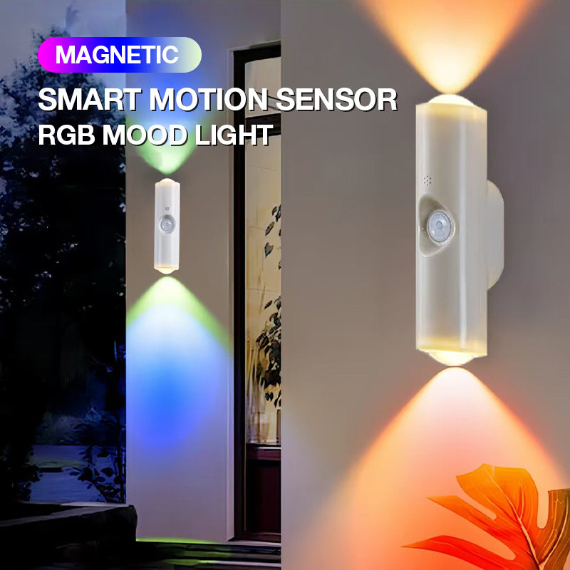 🥳2026 STOR REA🥳💞50K+ SÅLDA! 💡🌙 Magnetisk rörelsesensorlampa – tänds automatiskt inom 5 m, stängs av automatiskt efter 15 s. RGB + varmvit, magnetisk montering, inga verktyg. Säkra nattbesök på toaletten! 🚻✅