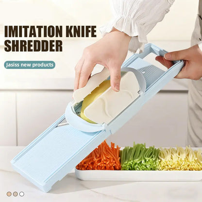 🔪 50% RABATT NU! 🥬 Multifunktionellt Köksgrönsaksskärset – 4 Skärstilar & Ultravassa Knivar – Perfekt för Snabb & Säker Matlagning 🍅