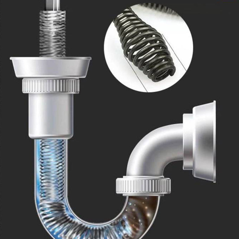 🔧🌀 Flexibel avloppsfjäder – rensar enkelt bort stopp i handfat, badkar – Jisooonly