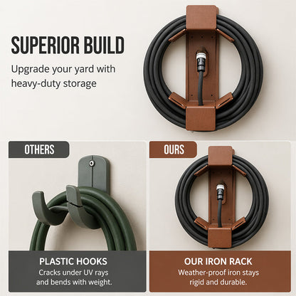 📢📢50% OFF !! ⏰Wall Mounted Iron Garden Hose Holder – liberyta