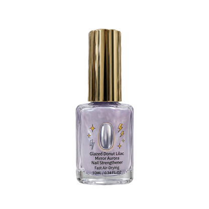 📢📢 Köp 2, få 1 gratis! 💅 Nagelförstärkare med spegeleffekt klar lila – 10 ml – Aurora frostad finish & snabbtorkande i luften för stärkta naglar ✨✨3% rabattkod: NOR3