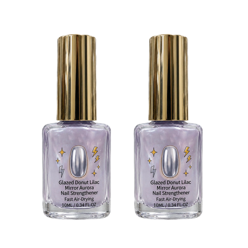 📢📢 Köp 2, få 1 gratis! 💅 Nagelförstärkare med spegeleffekt klar lila – 10 ml – Aurora frostad finish & snabbtorkande i luften för stärkta naglar ✨✨3% rabattkod: NOR3