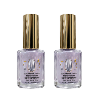 📢📢 Köp 2, få 1 gratis! 💅 Nagelförstärkare med spegeleffekt klar lila – 10 ml – Aurora frostad finish & snabbtorkande i luften för stärkta naglar ✨✨3% rabattkod: NOR3