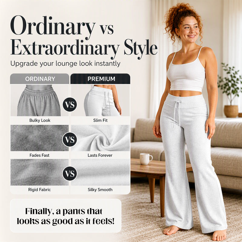 🌸Exceptionell kampanj: 50 % rabatt👖Utsvängda byxor med hög midja för kvinnor✨3% rabattkod: NOR3