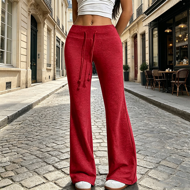 🌸Exceptionell kampanj: 50 % rabatt👖Utsvängda byxor med hög midja för kvinnor✨3% rabattkod: NOR3