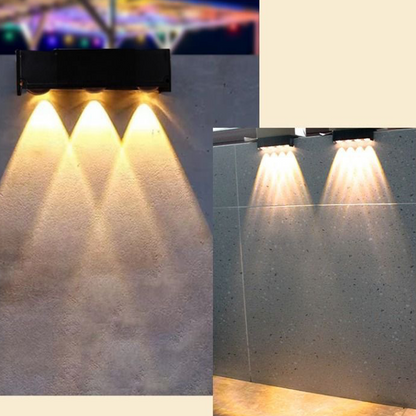 🌙 Solcellsdriven RGB-vägglampa – Trådlös utomhusvägglampa✨3% rabattkod: NOR3