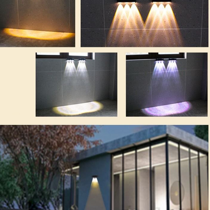 🌙 Solcellsdriven RGB-vägglampa – Trådlös utomhusvägglampa✨3% rabattkod: NOR3