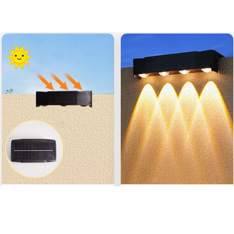 🌙 Solcellsdriven RGB-vägglampa – Trådlös utomhusvägglampa✨3% rabattkod: NOR3