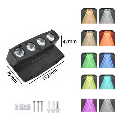 🌙 Solcellsdriven RGB-vägglampa – Trådlös utomhusvägglampa✨3% rabattkod: NOR3