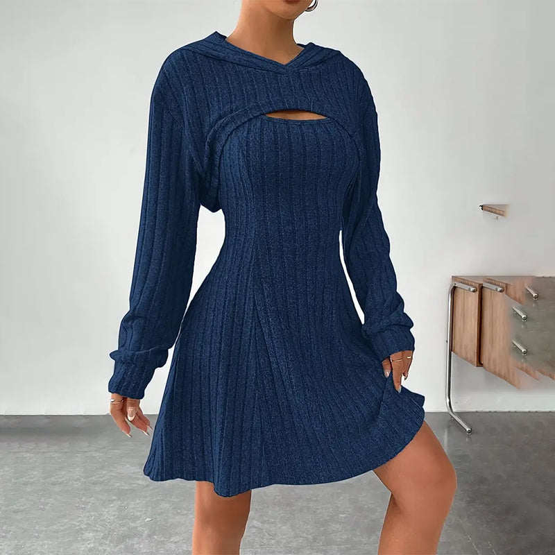 ⏰🍂Höstens Early Bird-rea – Kvinnors 2-delad ribbstickad outfit✨3% rabattkod: NOR3