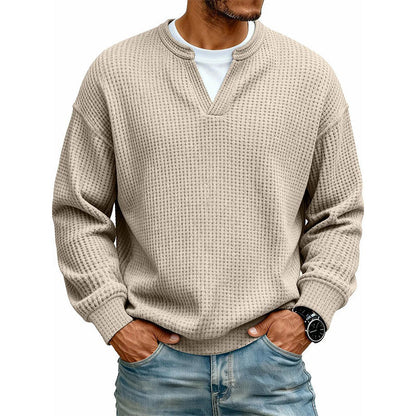 ⌛Tidsbegränsat erbjudande🛍️Bekväm våffeltröja med lagerlook✨3% rabattkod: NOR3