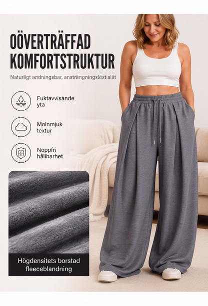 👖Damiga lediga bylsiga mjukisbyxor med vida ben✨3% rabattkod: NOR3