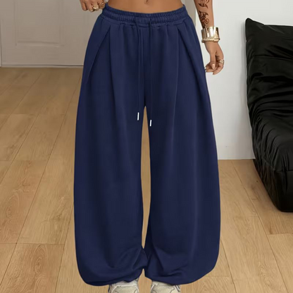 👖Damiga lediga bylsiga mjukisbyxor med vida ben✨3% rabattkod: NOR3
