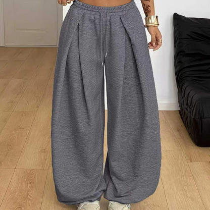 👖Damiga lediga bylsiga mjukisbyxor med vida ben✨3% rabattkod: NOR3