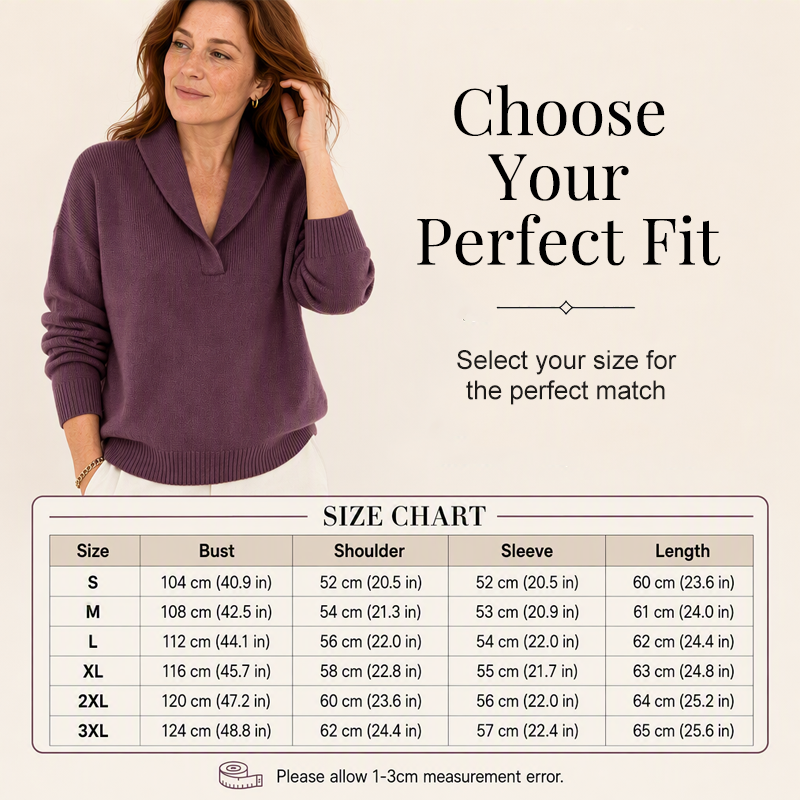 Bästsäljare🏆🧶 Sjalkrage Pullover – Tidlös komfort och enkel stil för alla tillfällen