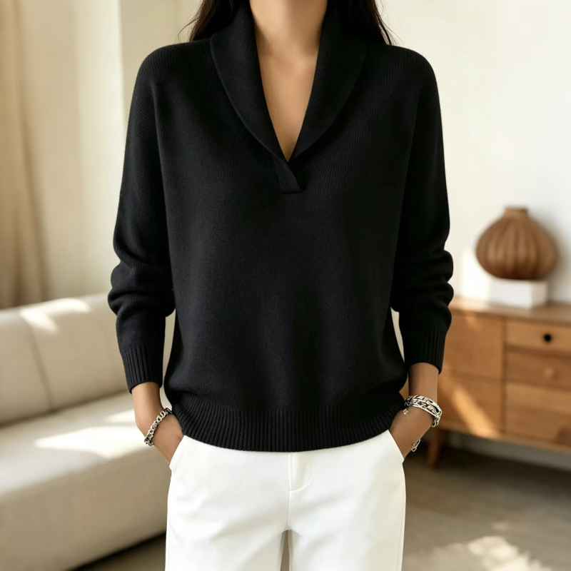 Bästsäljare🏆🧶 Sjalkrage Pullover – Tidlös komfort och enkel stil för alla tillfällen