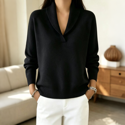 Bästsäljare🏆🧶 Sjalkrage Pullover – Tidlös komfort och enkel stil för alla tillfällen
