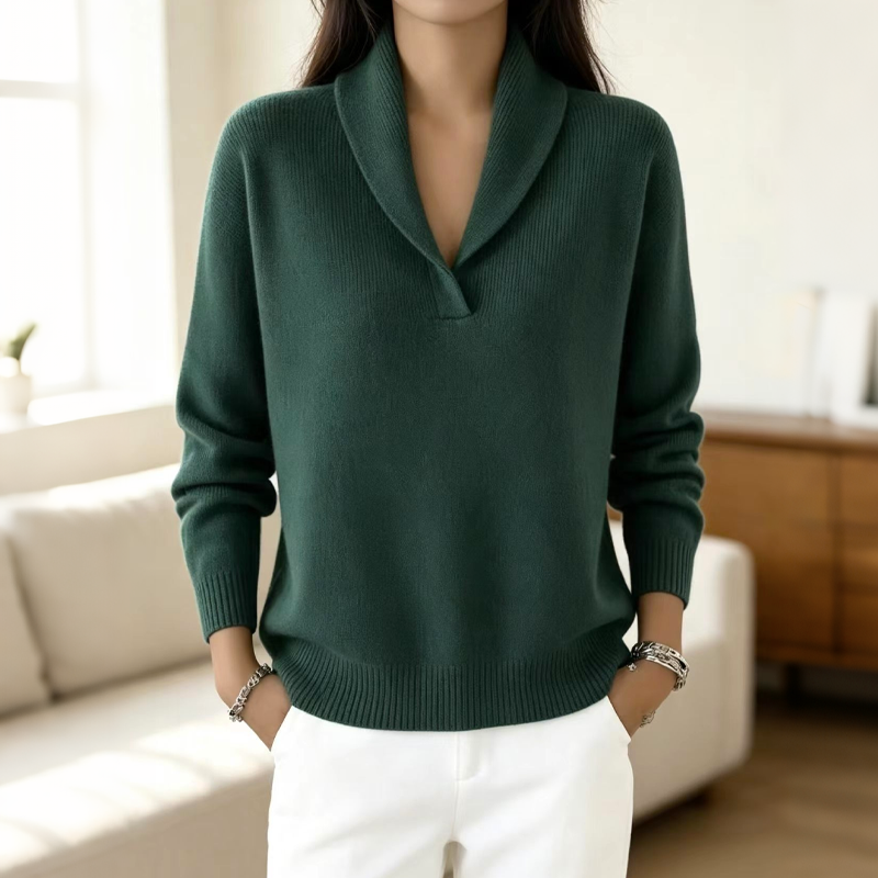 Bästsäljare🏆🧶 Sjalkrage Pullover – Tidlös komfort och enkel stil för alla tillfällen