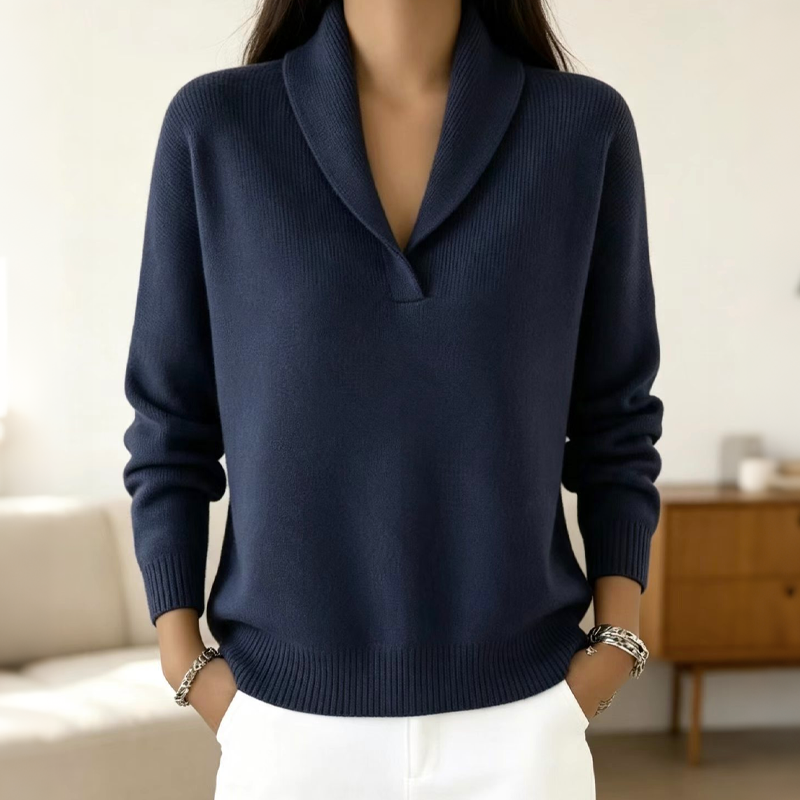 Bästsäljare🏆🧶 Sjalkrage Pullover – Tidlös komfort och enkel stil för alla tillfällen