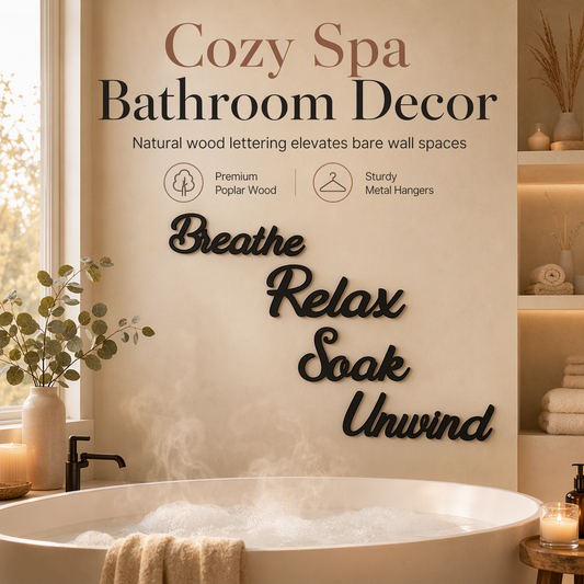 📢📢50% RABATT !! ⏰4-delars lantligt badrumsväggdekor-set🛁🧱✨3% rabattkod: NOR3