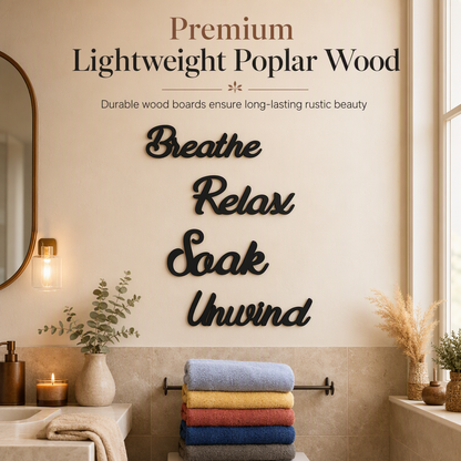 📢📢50% RABATT !! ⏰4-delars lantligt badrumsväggdekor-set🛁🧱✨3% rabattkod: NOR3