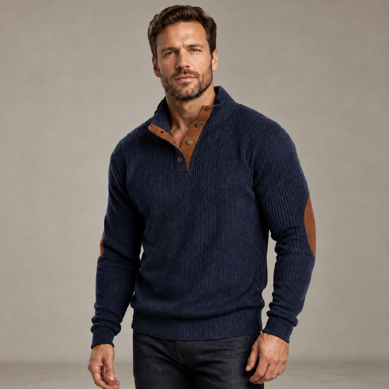 🏆Tidsbegränsat 50% rabatt! Herrsweatshirt i manchester med ståkrage✨3% rabattkod: NOR3