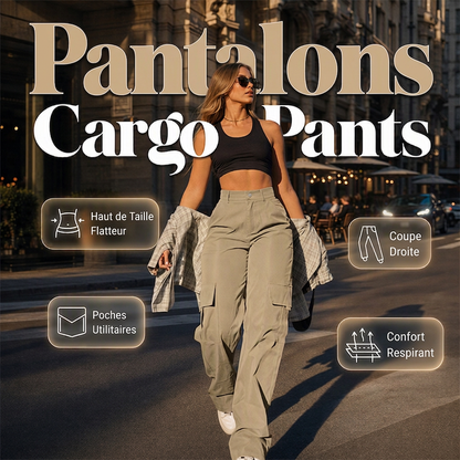Eleganta slimmande cargo-byxor för dam✨3% rabattkod: NOR3