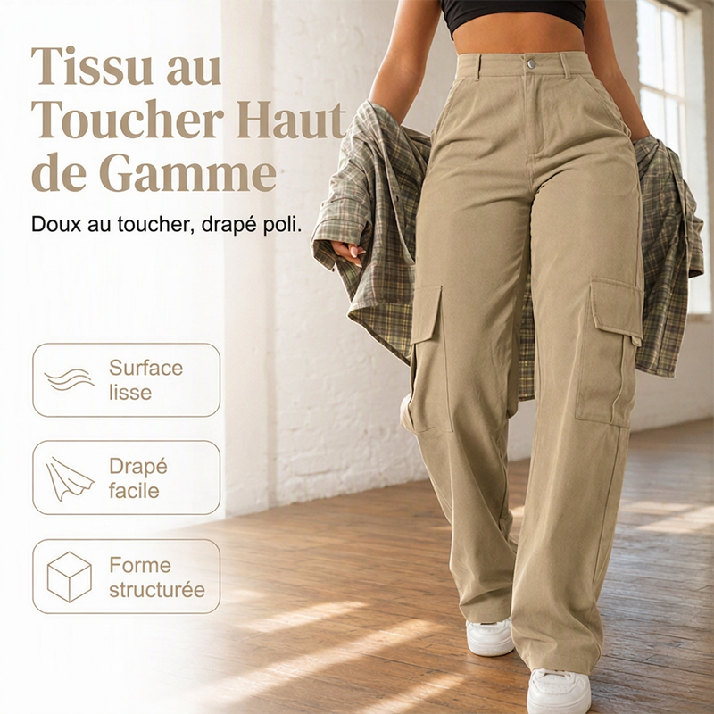 Eleganta slimmande cargo-byxor för dam✨3% rabattkod: NOR3
