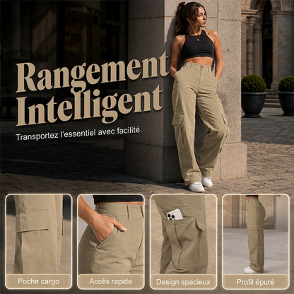 Eleganta slimmande cargo-byxor för dam✨3% rabattkod: NOR3