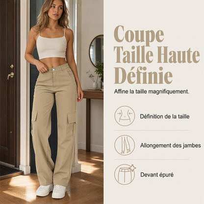 Eleganta slimmande cargo-byxor för dam✨3% rabattkod: NOR3