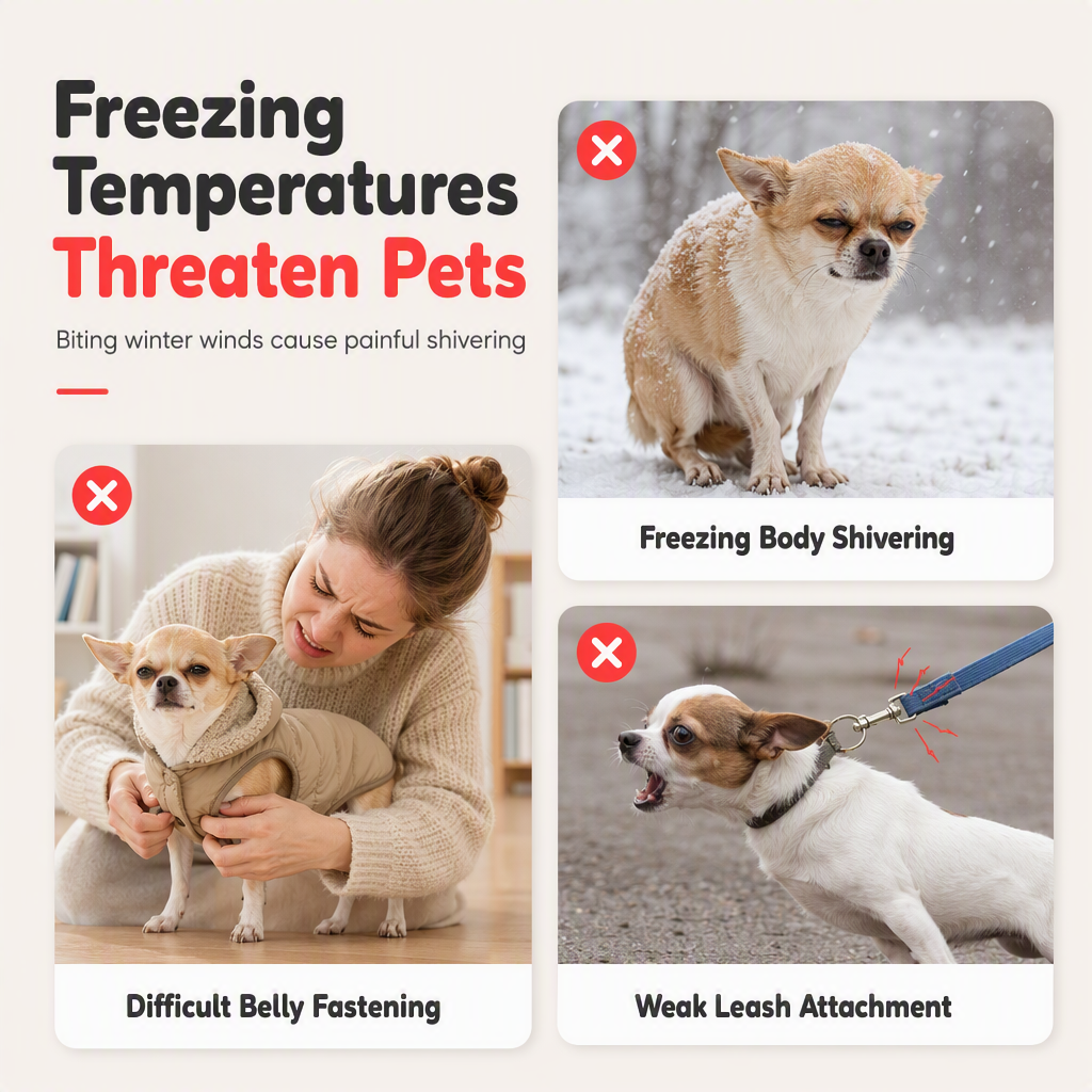 🐾 BEGRÄNSAD TID 49% RABATT! ✨ Hundkappa med huva – Fleecefodrad, Vindtät 🧥✨3% rabattkod: NOR3