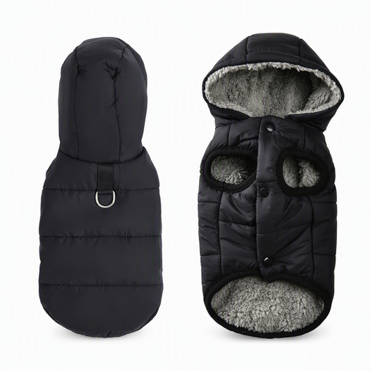 🐾 BEGRÄNSAD TID 49% RABATT! ✨ Hundkappa med huva – Fleecefodrad, Vindtät 🧥✨3% rabattkod: NOR3