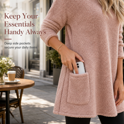 🍂50% RABATT☁️Damernas varma rundhalsade långärmade topp✨3% rabattkod: NOR3