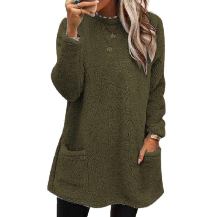 🍂50% RABATT☁️Damernas varma rundhalsade långärmade topp✨3% rabattkod: NOR3