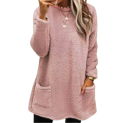 🍂50% RABATT☁️Damernas varma rundhalsade långärmade topp✨3% rabattkod: NOR3