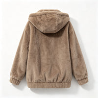 🔥SISTA DAGEN REA 70% RABATT👍✨☁️Mjuk & hudvänlig, vardaglig casual🧥 Damjacka med huva – Bekvämt tyg & avslappnad passform ✨
