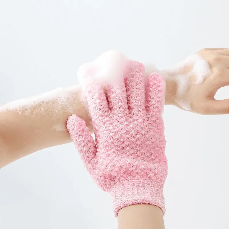 Peeling-badhandskar med fem fingrar