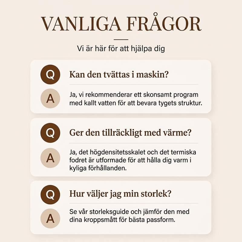 Varmt vinterväst med stående krage för kvinnor