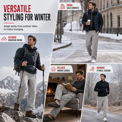 Unisex tjockare varma fleecebyxor