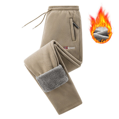 Unisex tjockare varma fleecebyxor
