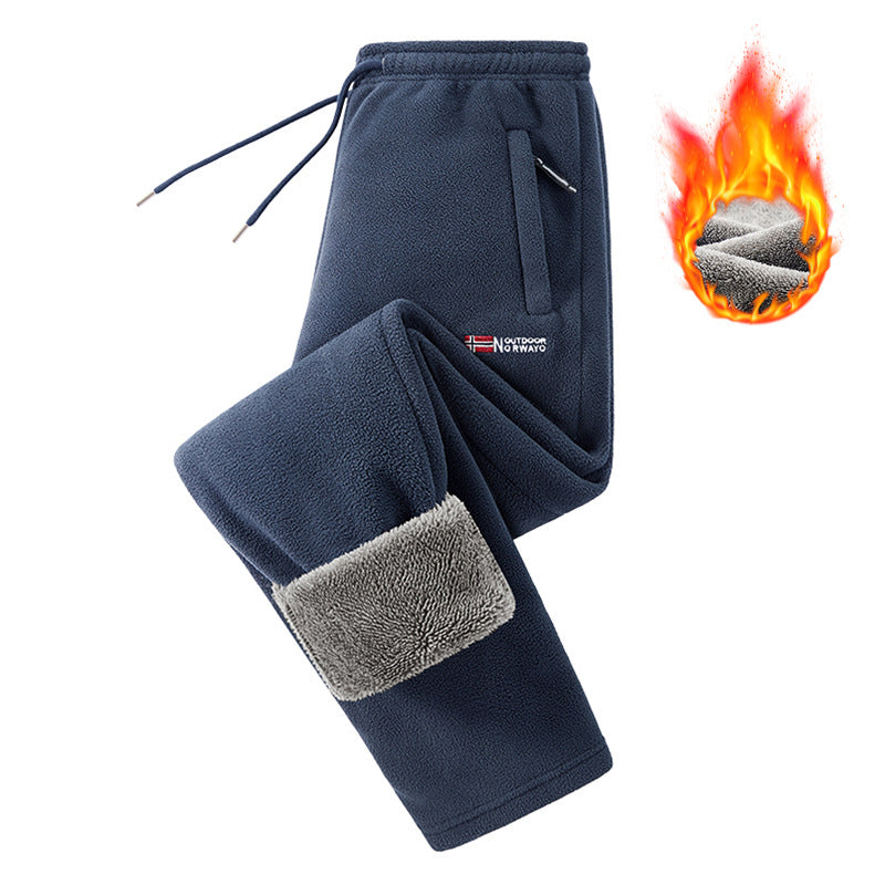 Unisex tjockare varma fleecebyxor