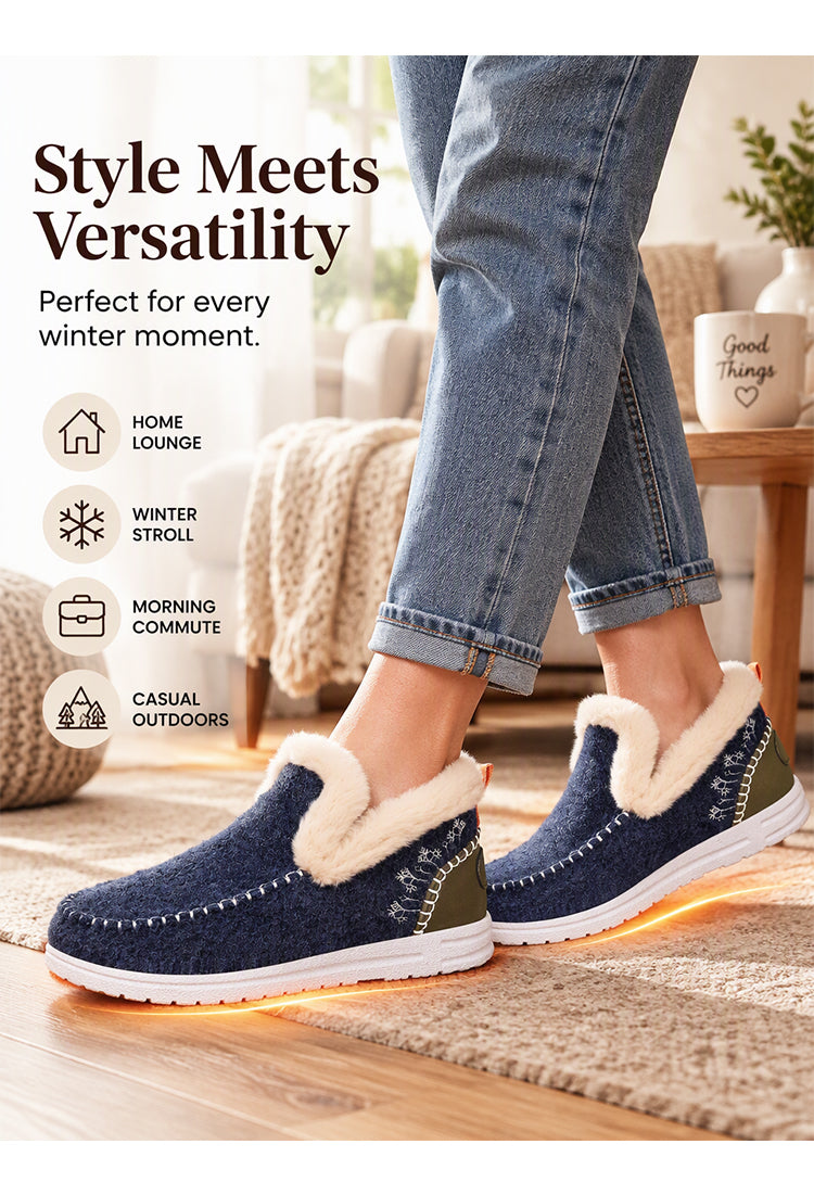 💥Sista dagen REA-50% RABATT！！👢Damers vinterkängor med plyschfoder