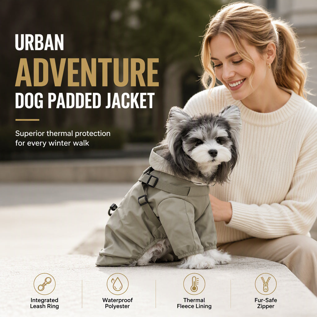 🐶 50% RABATT! 🧥 Varm vadderad hundrock – vattentät och vindtät vinterkomfort ✨✨3% rabattkod: NOR3