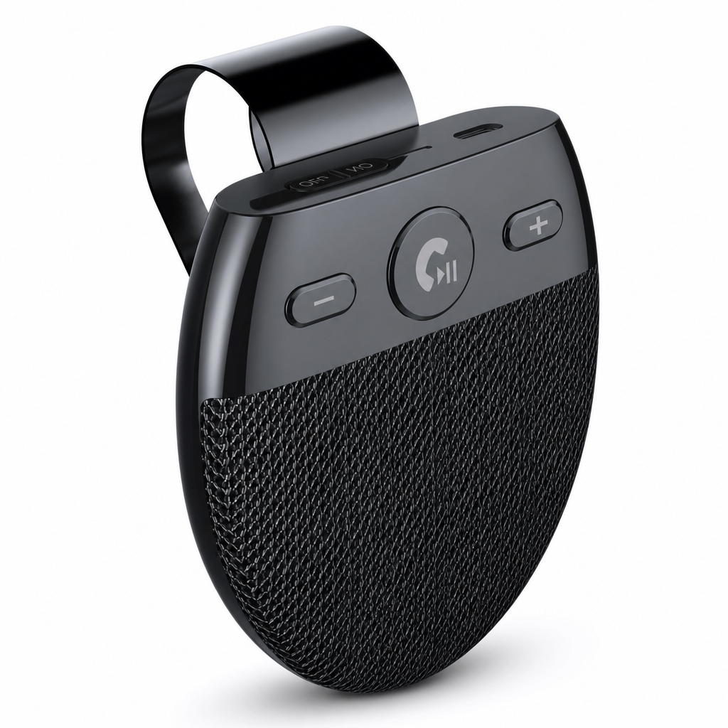 🚗52% RABATT NU! SP11 Bluetooth-handsfree-högtalartelefon för solskydd i bil, automatisk påslagning via vibration, A2DP-musikströmning, röstprompt för nummerpresentation, Bluetooth 5.0-högtalare för solskyddsmontering för säkra samtal under körning