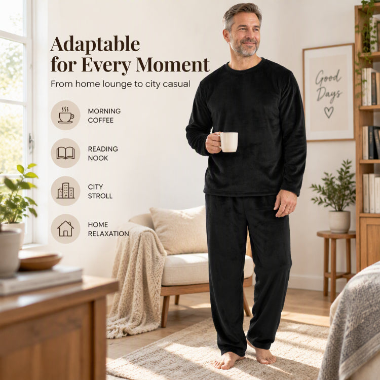 🎁🔥Sista dagen rea 50% RABATT🔥Mysiga termiska velourpyjamas för män✨Fri frakt✨